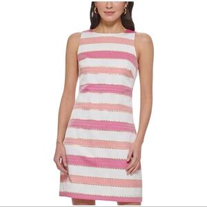 Vince Camuto Pink Shift Dress multicolor